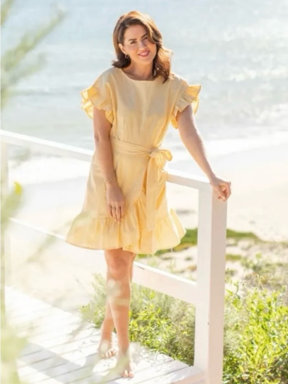 Jillian Harris x Joe Fresh Sunshine Ruffle Dress - Picture 2 of 6